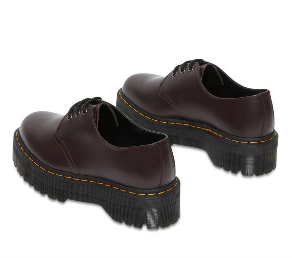 1461 Quad γυαλισμένο λεία παλιά Oxblood Dr Martens Greece