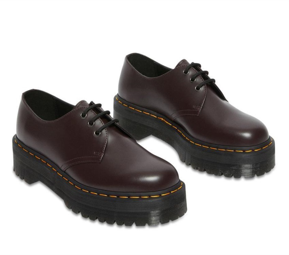1461 Quad γυαλισμένο λεία παλιά Oxblood Dr Martens Greece