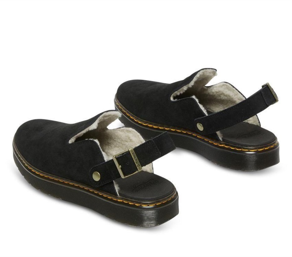 Dr Martens Greece Black Carlson Suede Mule