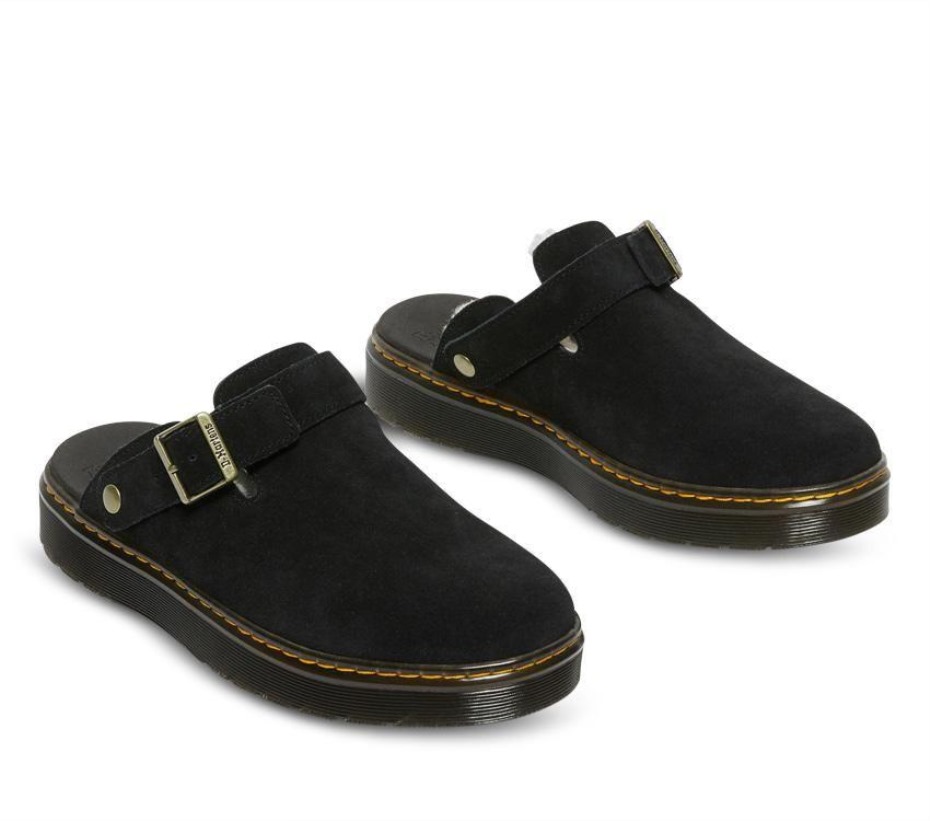 Dr Martens Greece Black Carlson Suede Mule