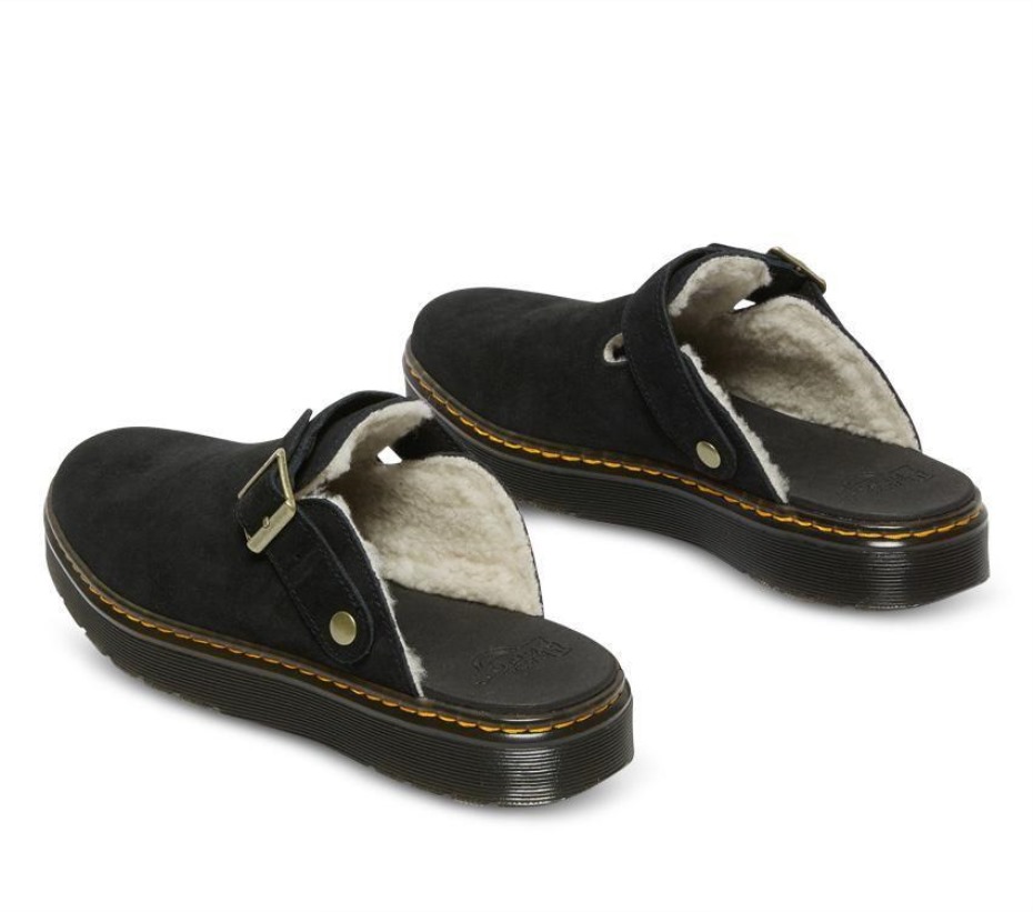 Dr Martens Greece Black Carlson Suede Mule