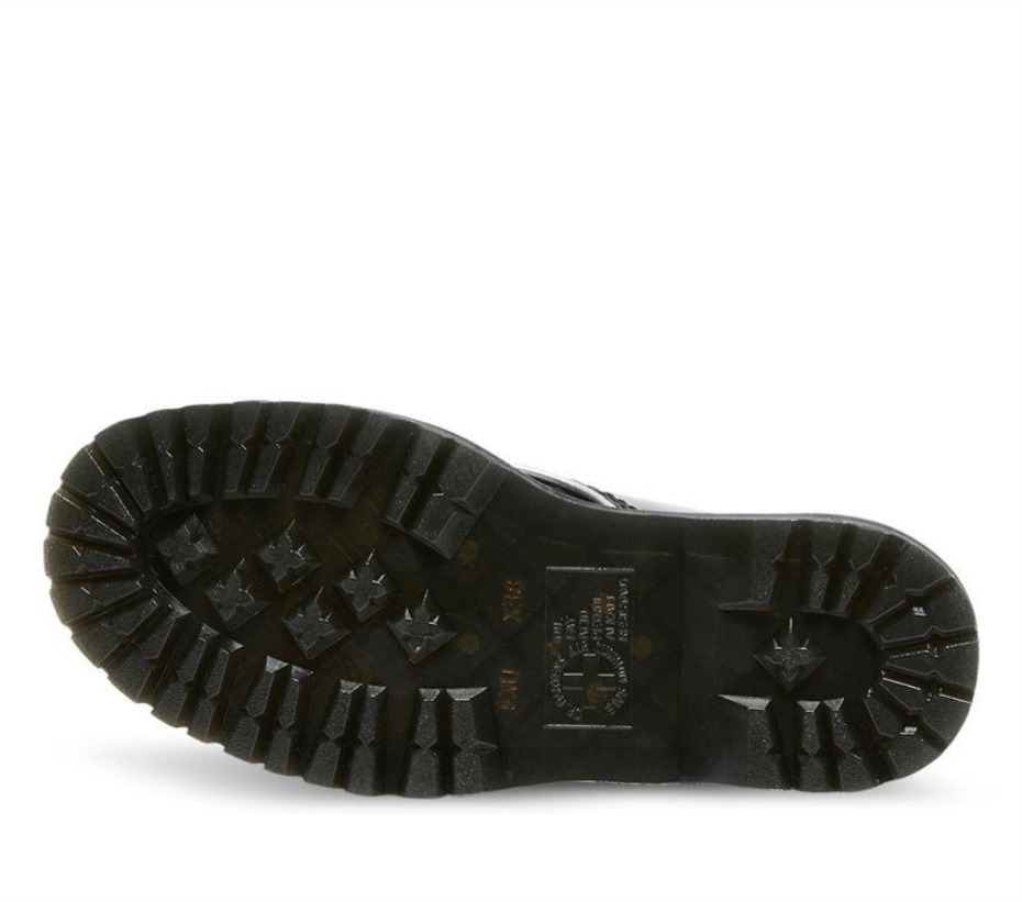 μαύρη/ασημί λάμπα πατέντα Molly μποτάκια Dr.martens