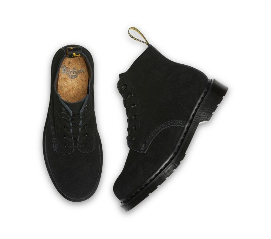 Μποτάκια 101 Mono E.h Suede μαύρα E.h Suede Dr.martens