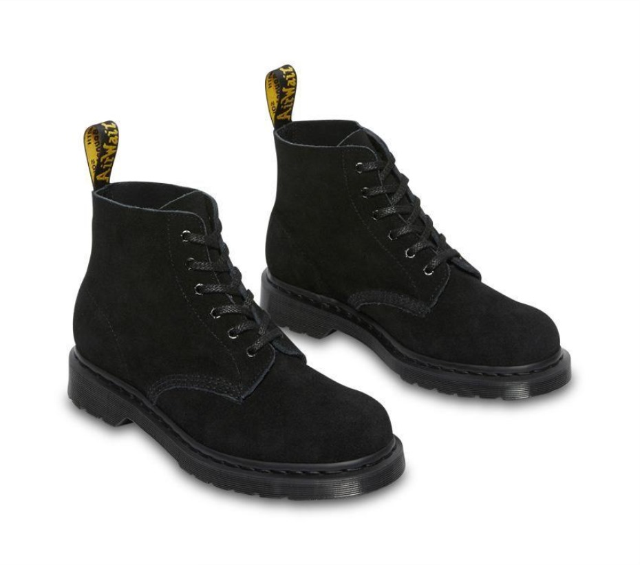 Μποτάκια 101 Mono E.h Suede μαύρα E.h Suede Dr.martens