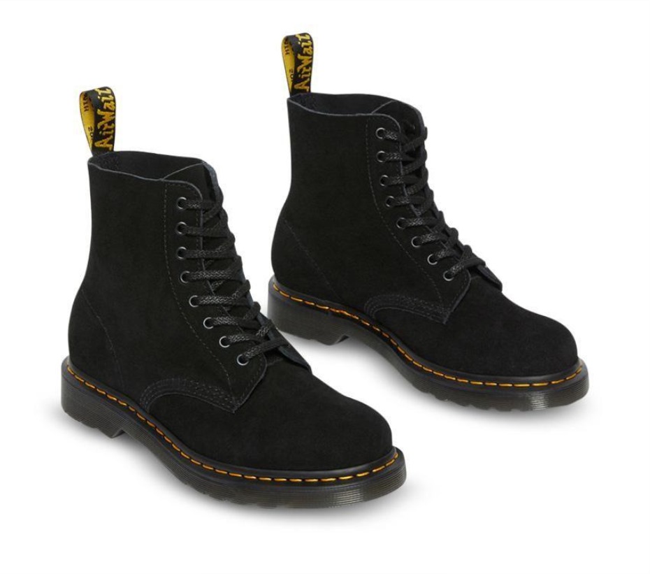 μπότες Dr.martens μαύρες E.h Suede 1460 Pascal Eh Suede μπότες