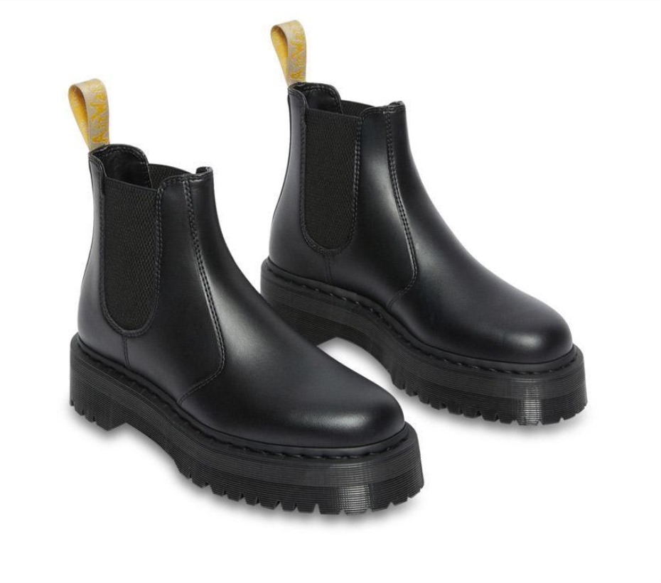 Dr.martens μπότες Vegan 2976 Quad Chelsea Black Felix Rub Off