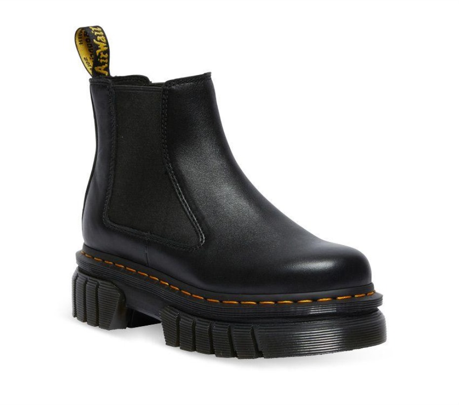 μποτάκι Audrick Chelsea μαύρες μπότες Nappa Lux Dr.martens