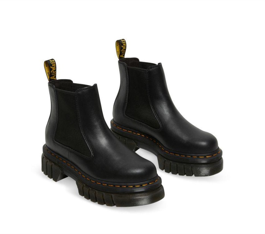 μποτάκι Audrick Chelsea μαύρες μπότες Nappa Lux Dr.martens