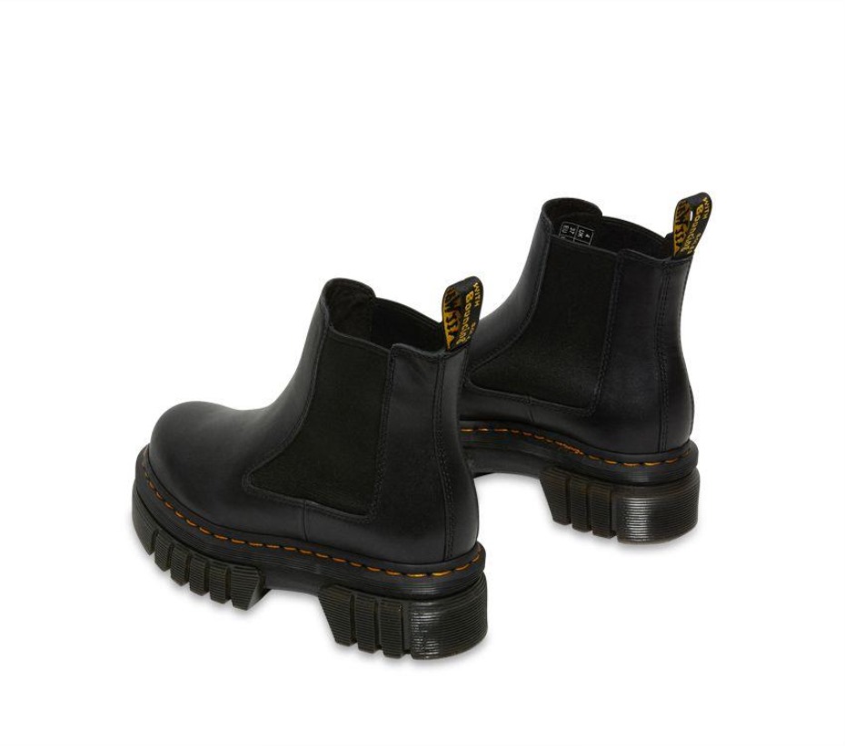 μποτάκι Audrick Chelsea μαύρες μπότες Nappa Lux Dr.martens