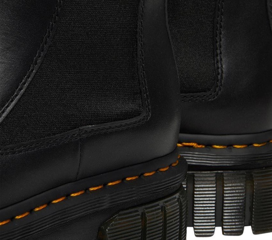 μποτάκι Audrick Chelsea μαύρες μπότες Nappa Lux Dr.martens