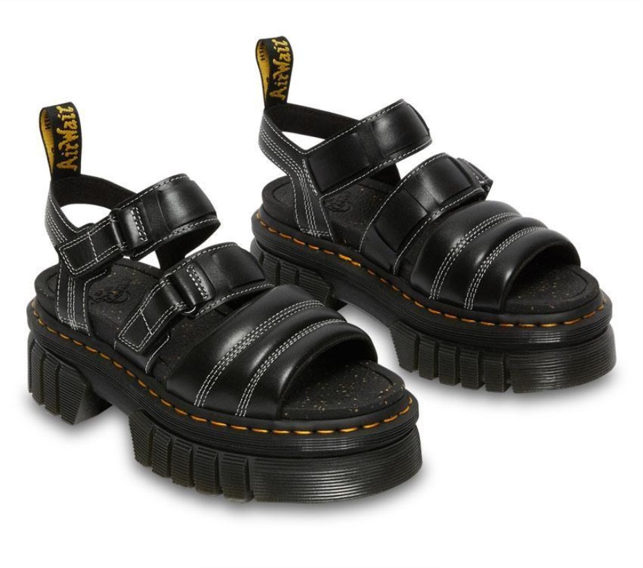 Dr Martens Greece Black Nappa Lux Ricki Nappa Lux
