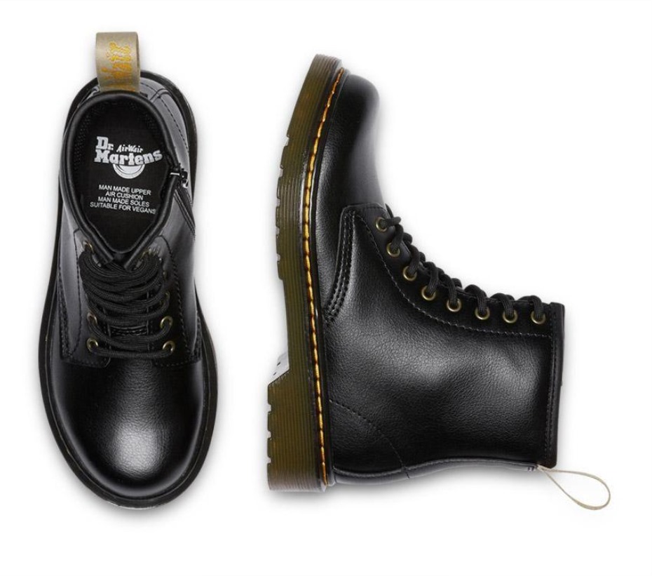 μποτάκια Dr.martens μαύρα Newbury Tumble Juniors 1460 Vegan