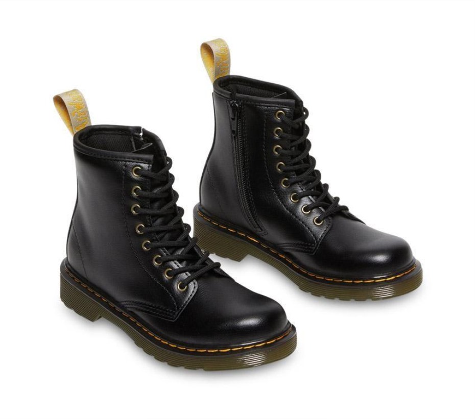 μποτάκια Dr.martens μαύρα Newbury Tumble Juniors 1460 Vegan