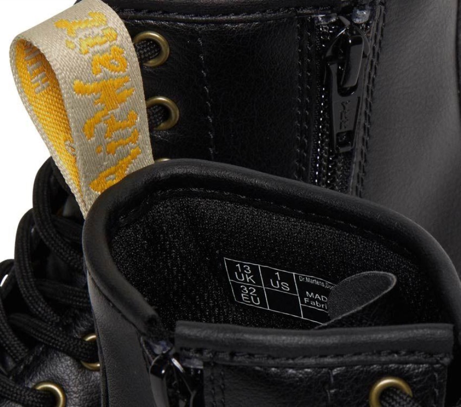 μποτάκια Dr.martens μαύρα Newbury Tumble Juniors 1460 Vegan