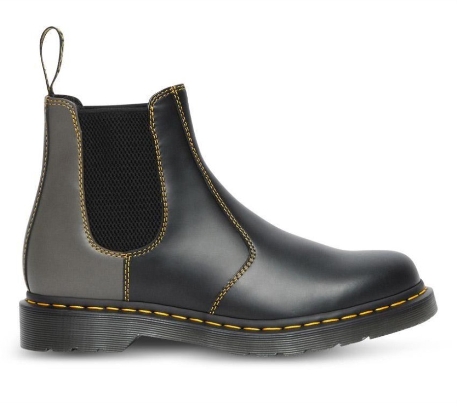 μποτάκια Dr.martens 2976 Chelsea Smooth Clash μαύρα λεία