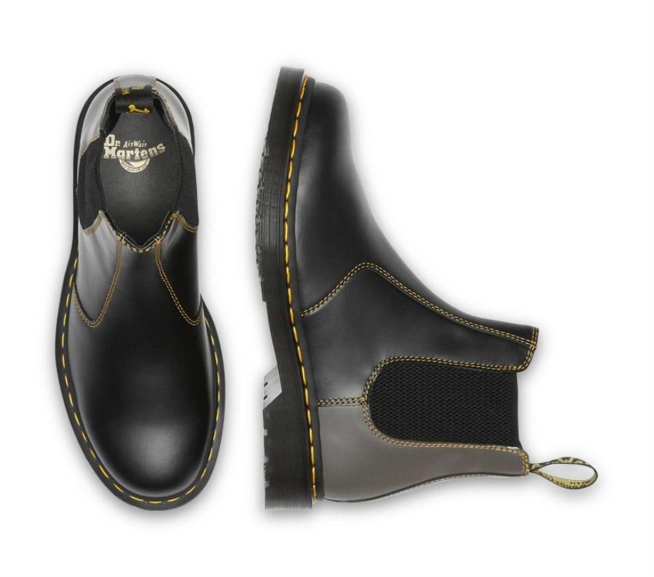 μποτάκια Dr.martens 2976 Chelsea Smooth Clash μαύρα λεία