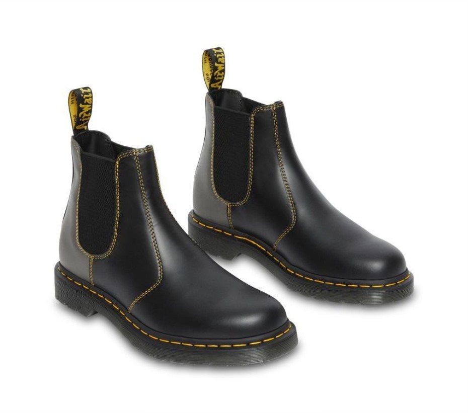 μποτάκια Dr.martens 2976 Chelsea Smooth Clash μαύρα λεία
