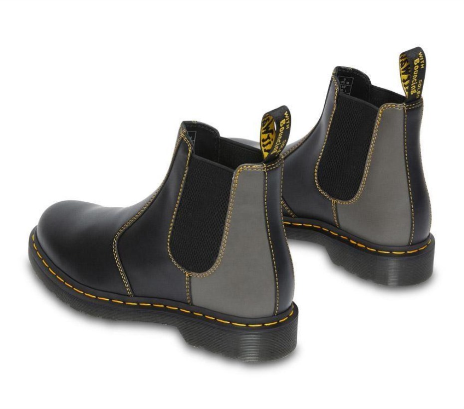 μποτάκια Dr.martens 2976 Chelsea Smooth Clash μαύρα λεία