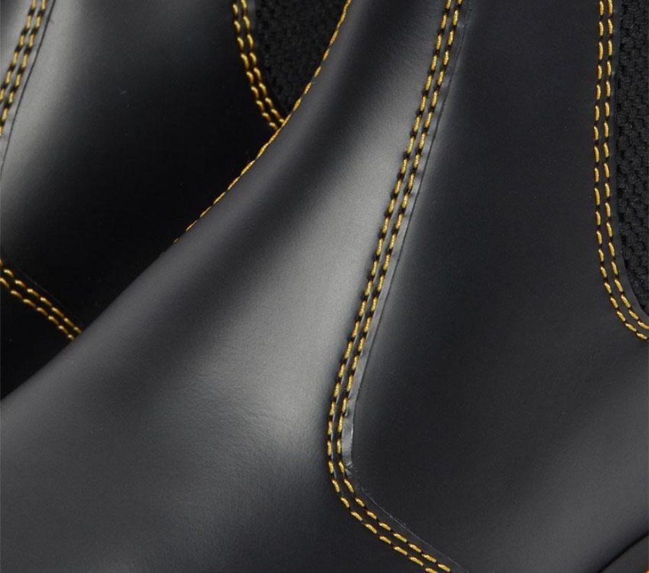 μποτάκια Dr.martens 2976 Chelsea Smooth Clash μαύρα λεία