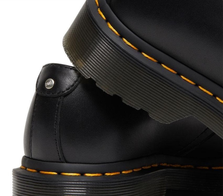 Black Wanama 1461 Twin Zip Dr Martens Greece