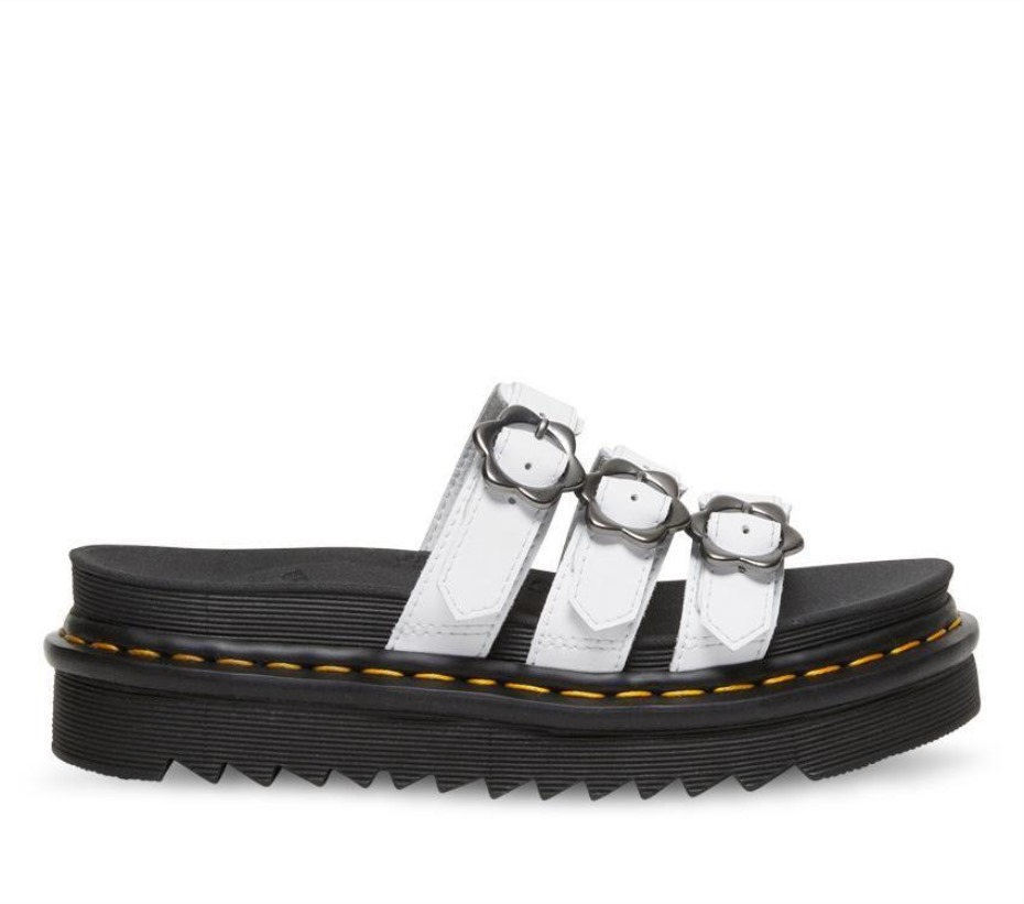 White Hydro Blaire Floral Slide Dr Martens Greece