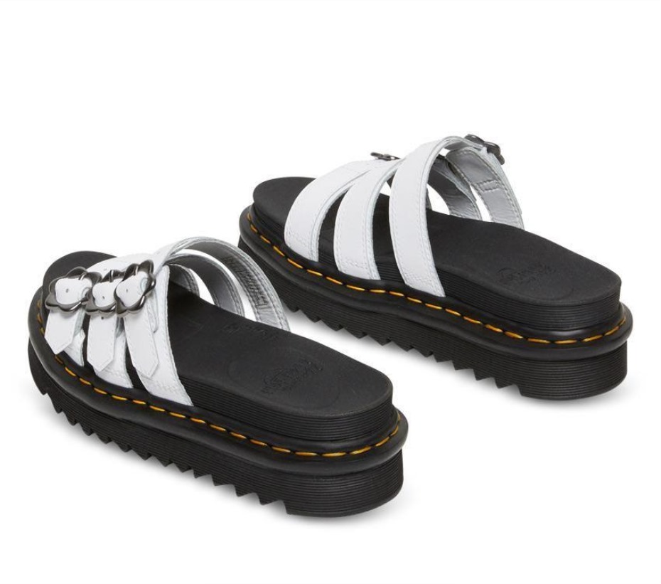 White Hydro Blaire Floral Slide Dr Martens Greece