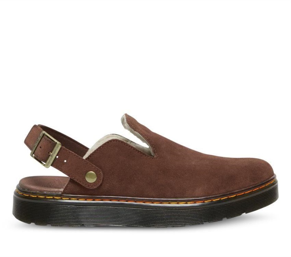 σκούρο καφέ Carlson Suede Mule Dr Martens Greece