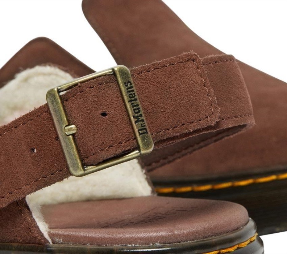 σκούρο καφέ Carlson Suede Mule Dr Martens Greece