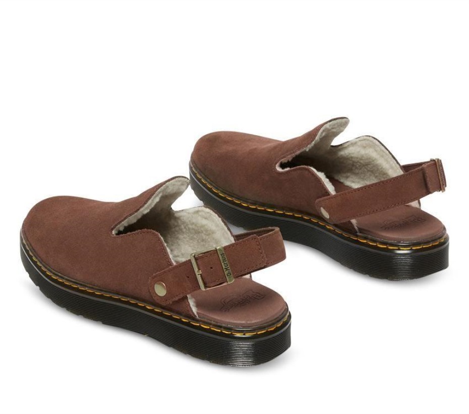 σκούρο καφέ Carlson Suede Mule Dr Martens Greece