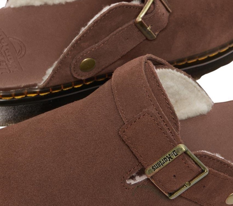 σκούρο καφέ Carlson Suede Mule Dr Martens Greece