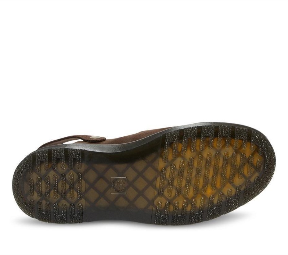 σκούρο καφέ Carlson Suede Mule Dr Martens Greece