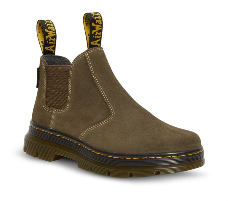 Dr.martens μπότες Hardie Ii Chelsea μποτάκι σκούρο καφέ κέρινο καστόρι Wp