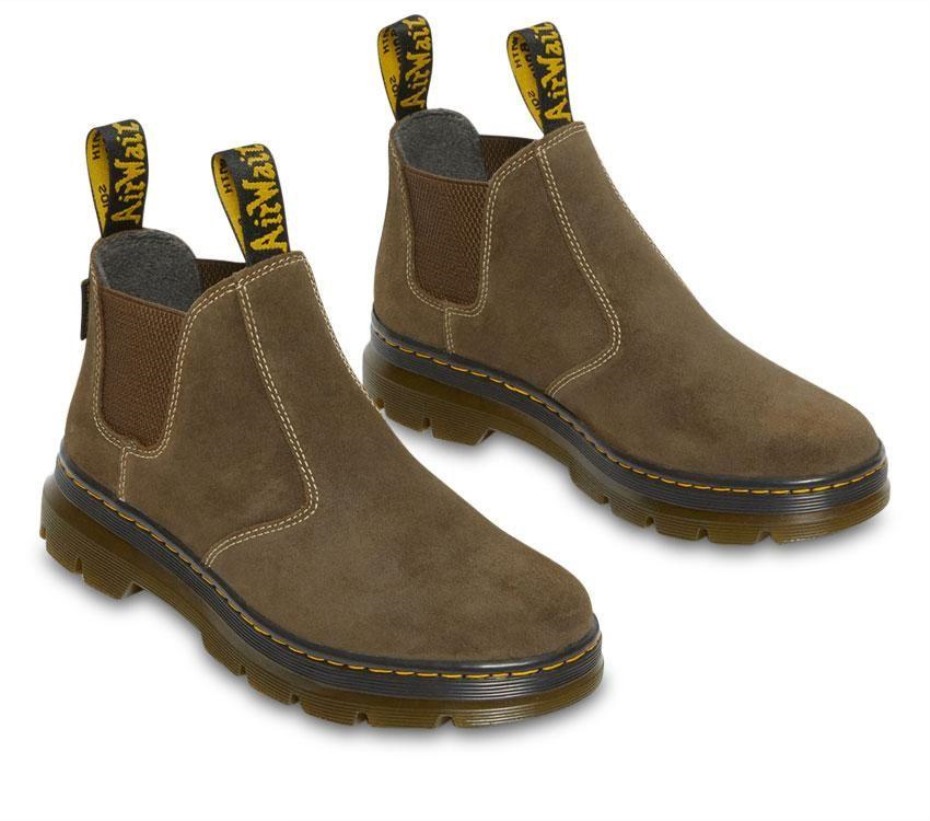 Dr.martens μπότες Hardie Ii Chelsea μποτάκι σκούρο καφέ κέρινο καστόρι Wp