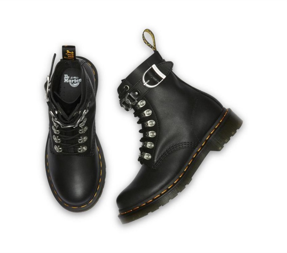 μποτάκια Dr.martens μαύρη αλυσίδα 1460 Pascal