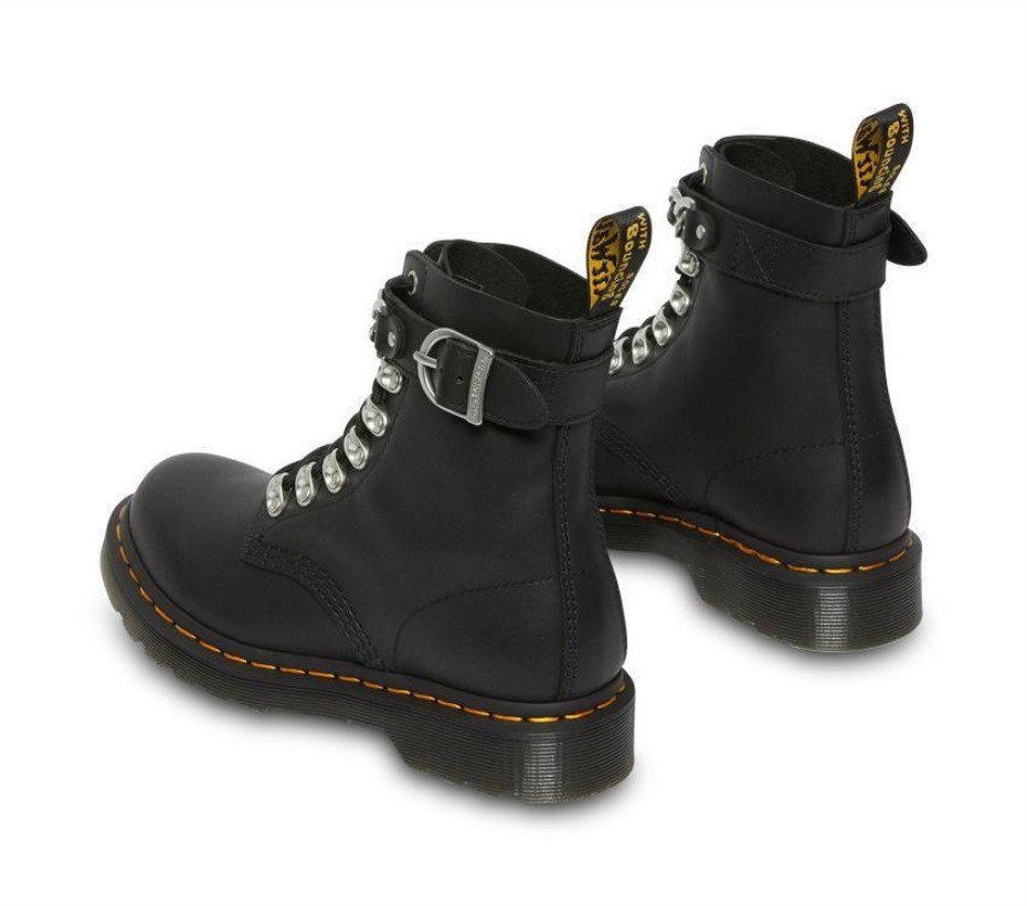μποτάκια Dr.martens μαύρη αλυσίδα 1460 Pascal
