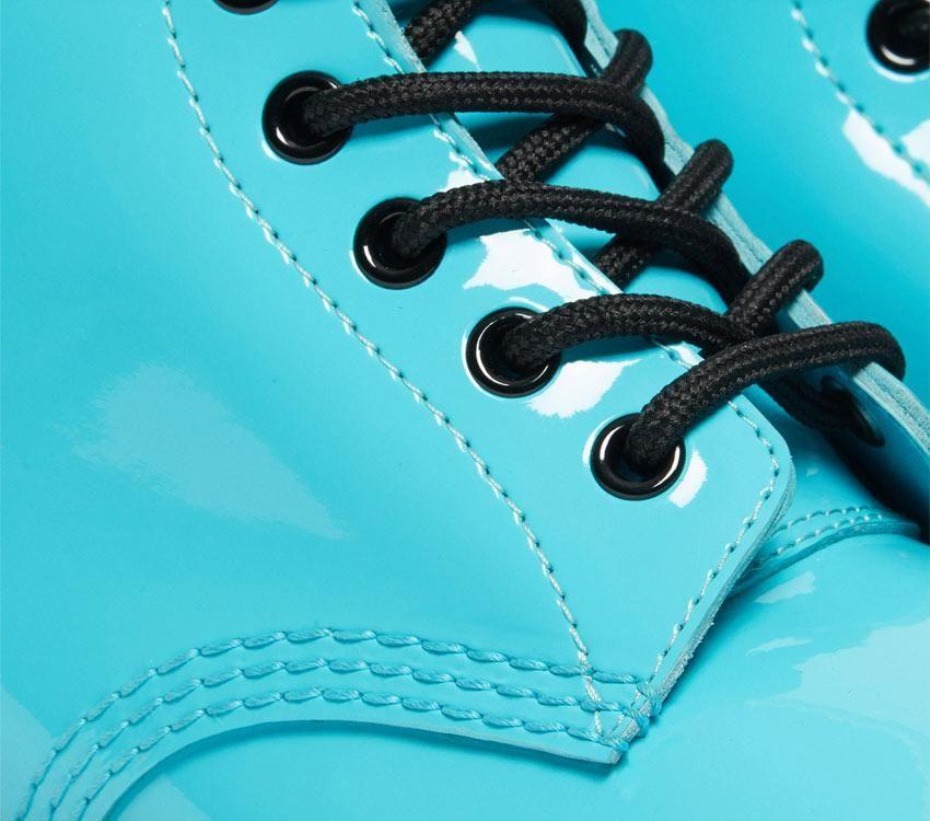 1460 λαμπάκι λουστρίνι τιρκουάζ μπλε μποτάκια Dr.martens