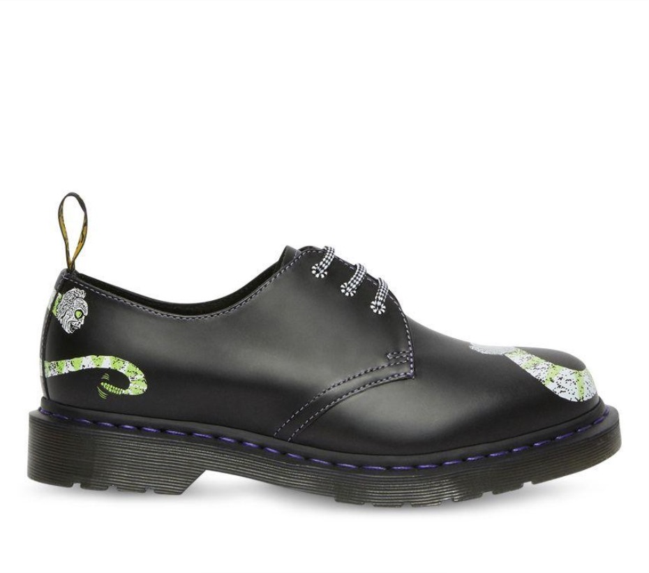 μαύρο λείο μπακχάντ Dr Martens Greece 1461 Beetlejuice