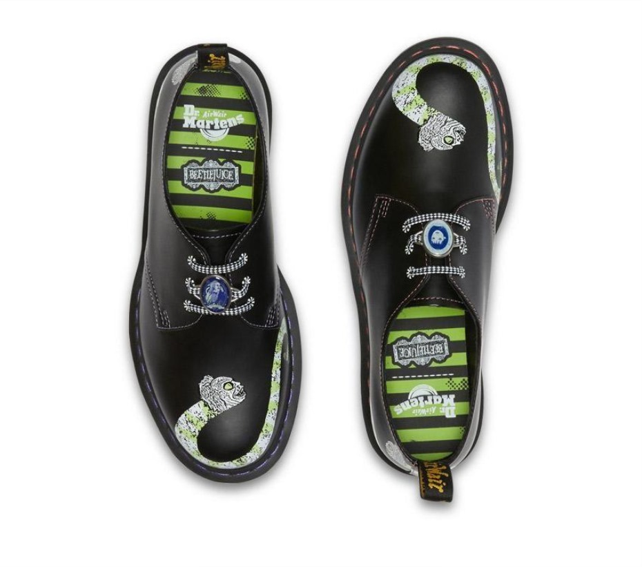 μαύρο λείο μπακχάντ Dr Martens Greece 1461 Beetlejuice