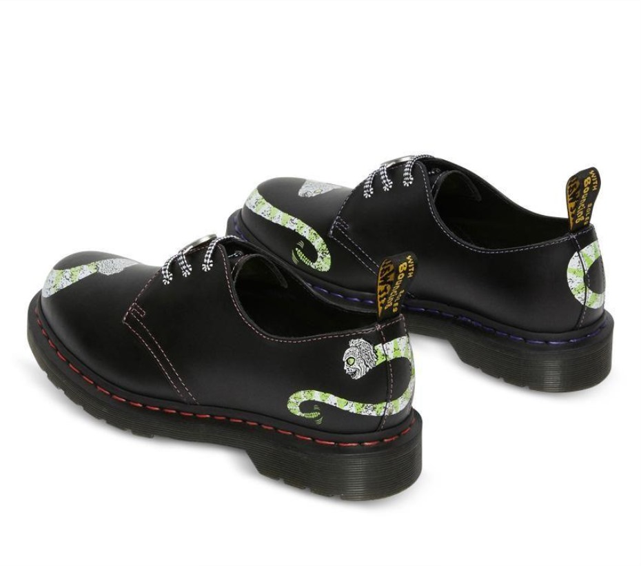 μαύρο λείο μπακχάντ Dr Martens Greece 1461 Beetlejuice