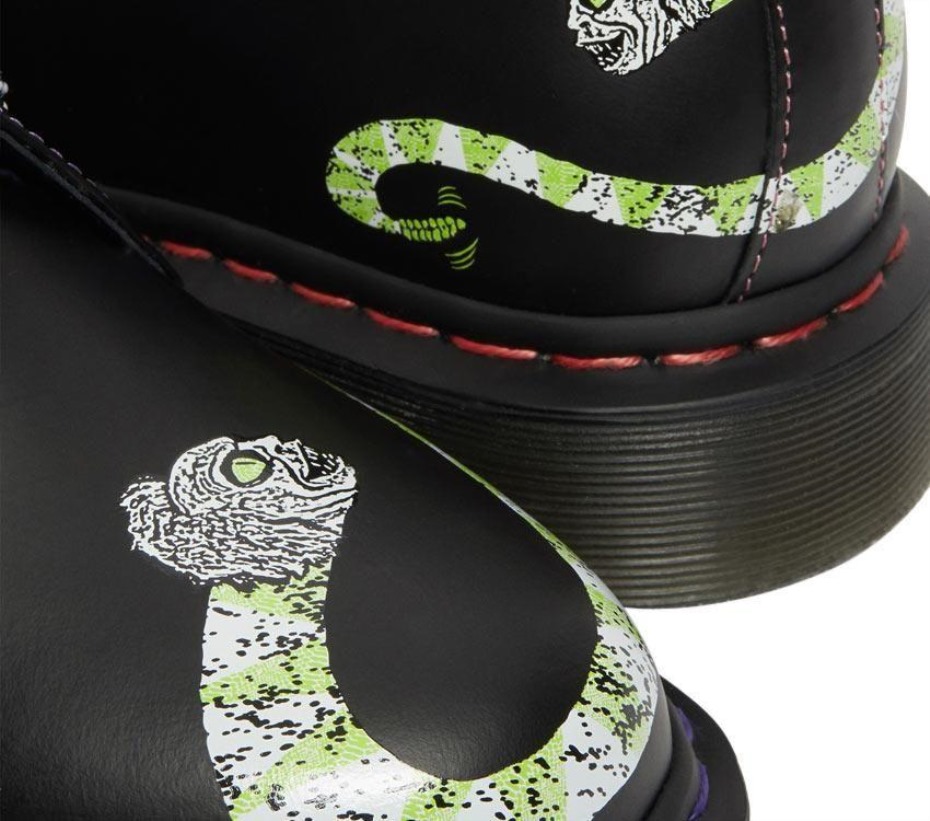 μαύρο λείο μπακχάντ Dr Martens Greece 1461 Beetlejuice