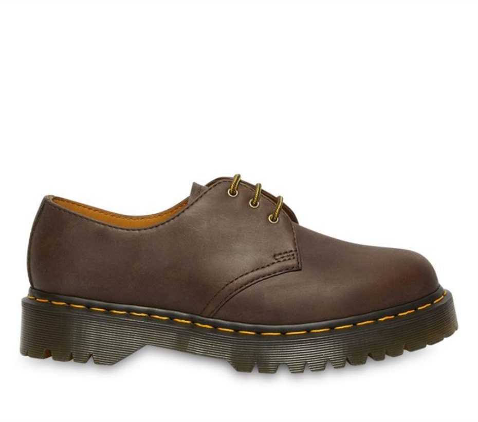 σκούρο καφέ τρελό άλογο Dr Martens Greece 1461 Bex τρελό άλογο