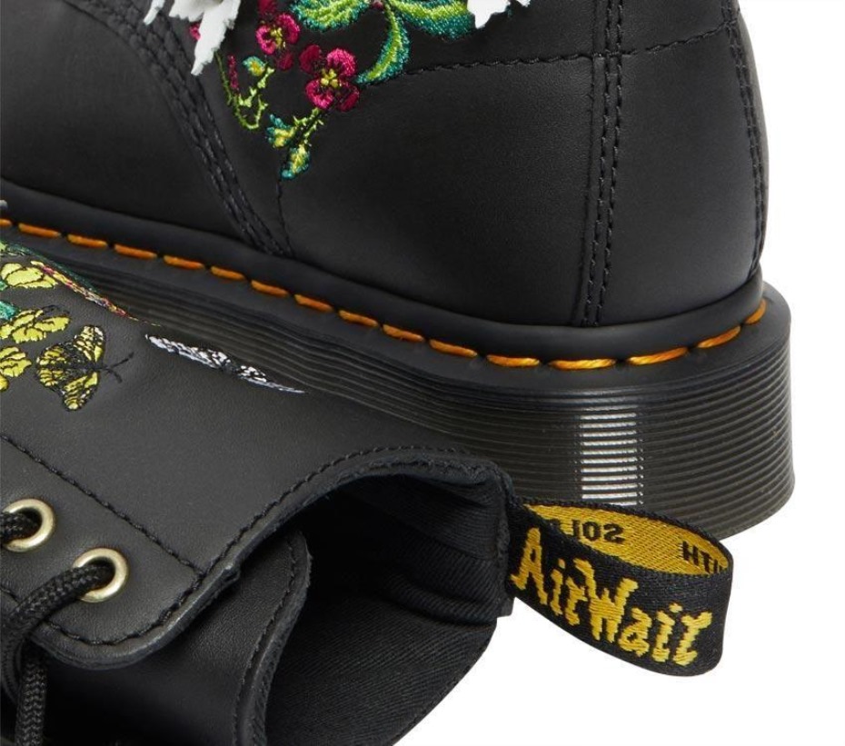 μαύρες μπότες Dr.martens 1490 Floral Bloom