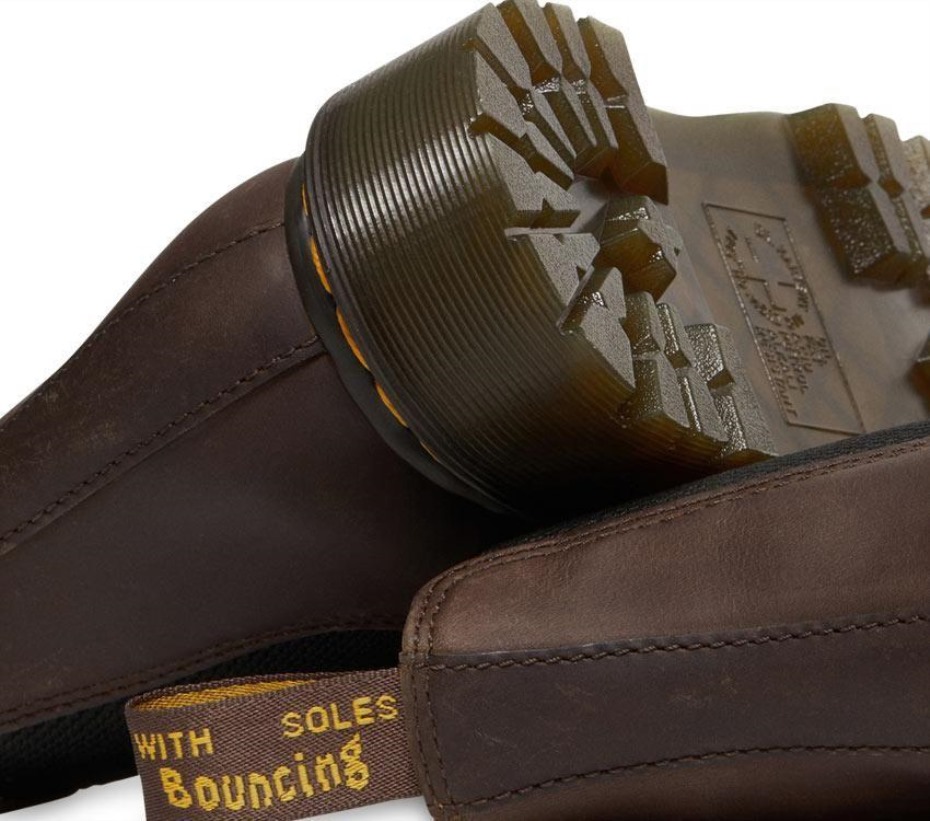 2976 Bex Crazy Horse μπότα Chelsea σκούρο καφέ Crazy Horse μπότες Dr.martens