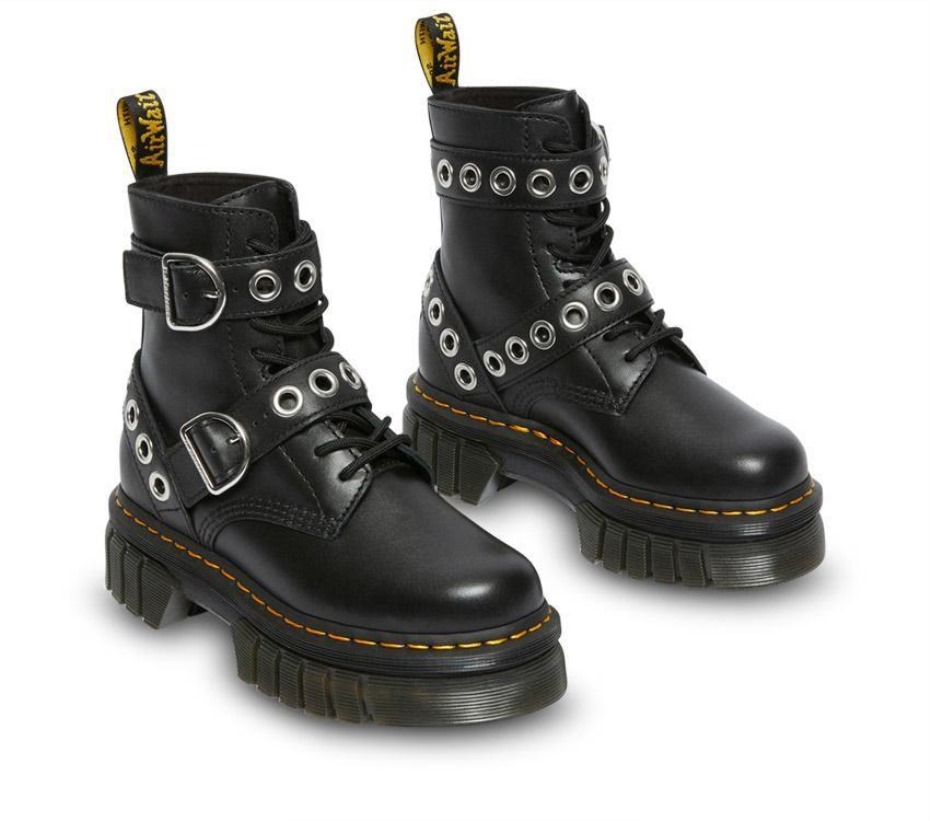 Audrick Hardware Platform μαύρες μπότες Dr.martens