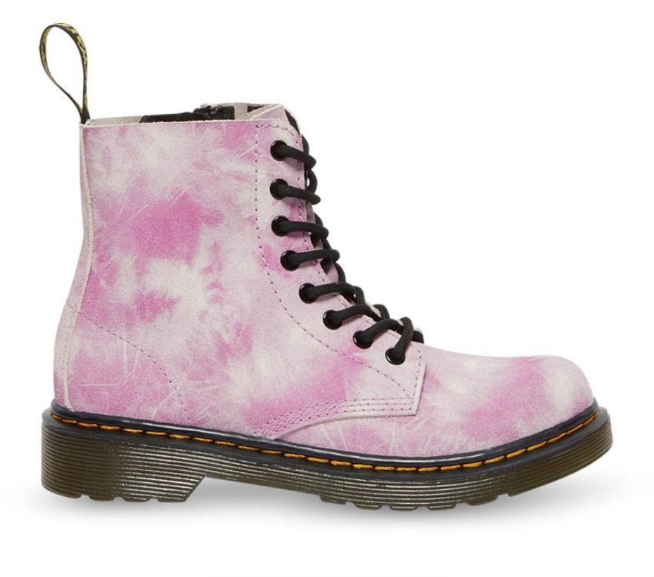 ροζ βαφή γραβάτας K Dr.martens μπότες Juniors 1460 Pascal Tie Dye