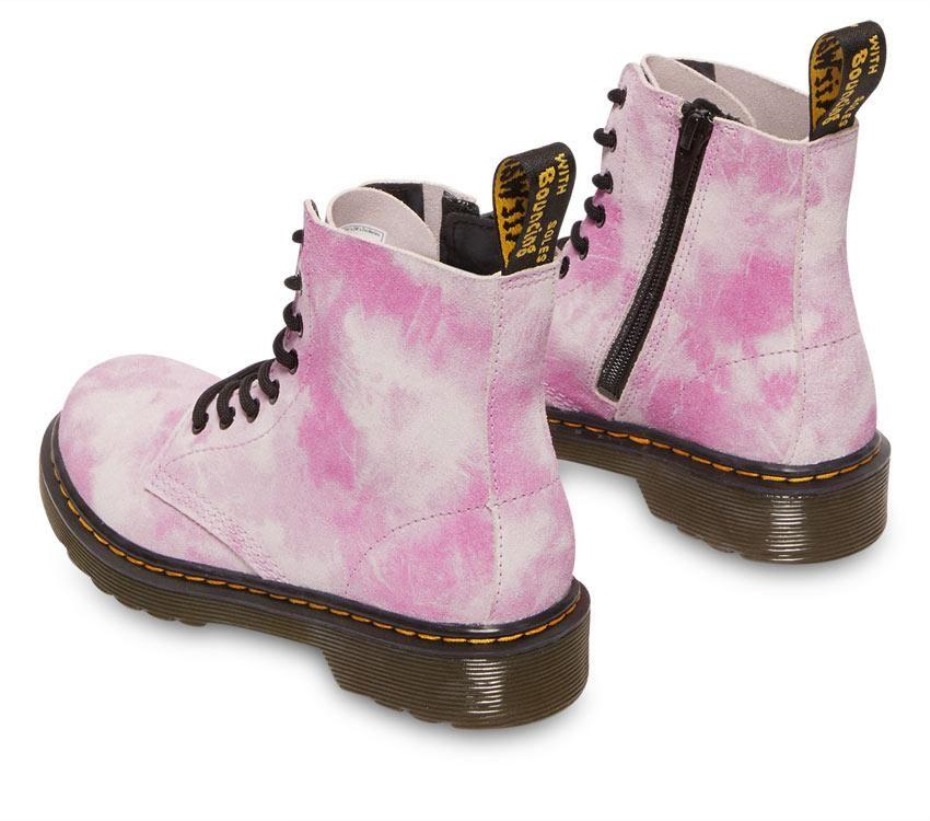 ροζ βαφή γραβάτας K Dr.martens μπότες Juniors 1460 Pascal Tie Dye