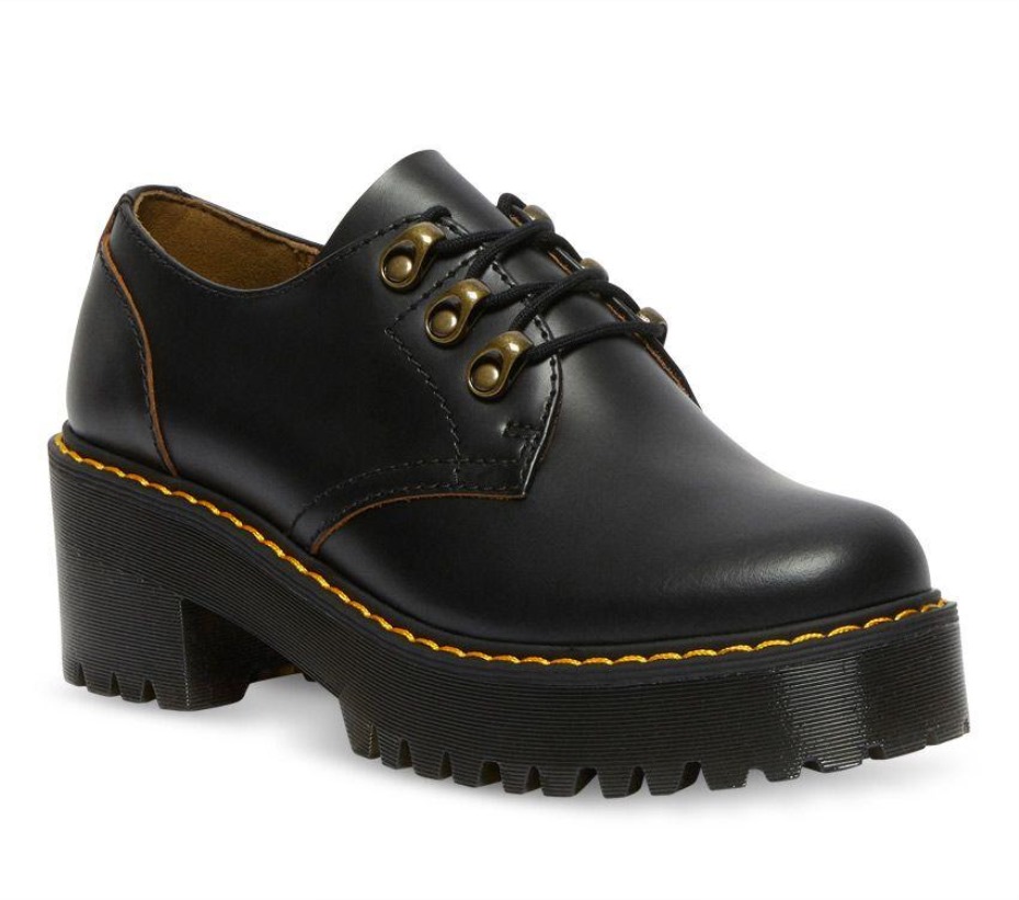 Dr Martens Greece Leona Lo Vintage Smooth μαύρο Vintage Smooth