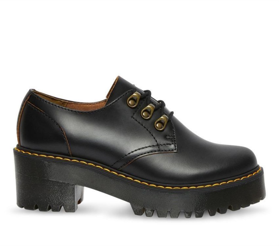 Dr Martens Greece Leona Lo Vintage Smooth μαύρο Vintage Smooth