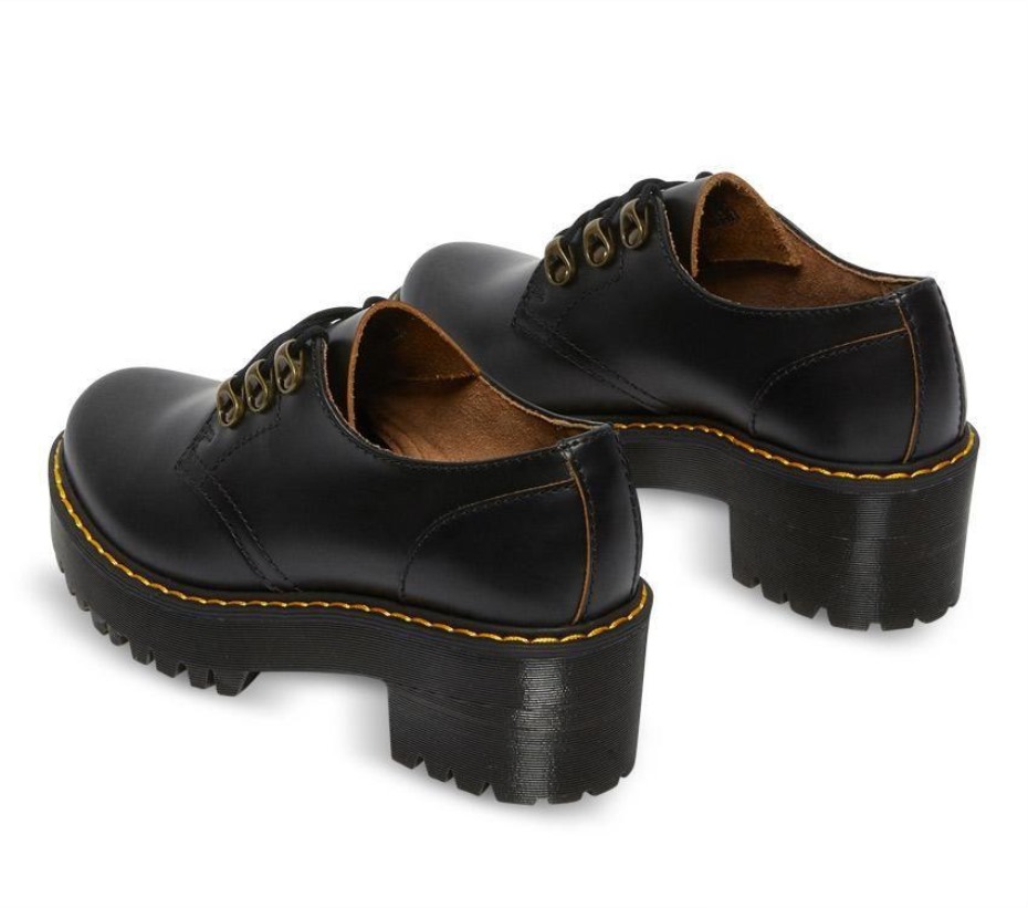 Dr Martens Greece Leona Lo Vintage Smooth μαύρο Vintage Smooth