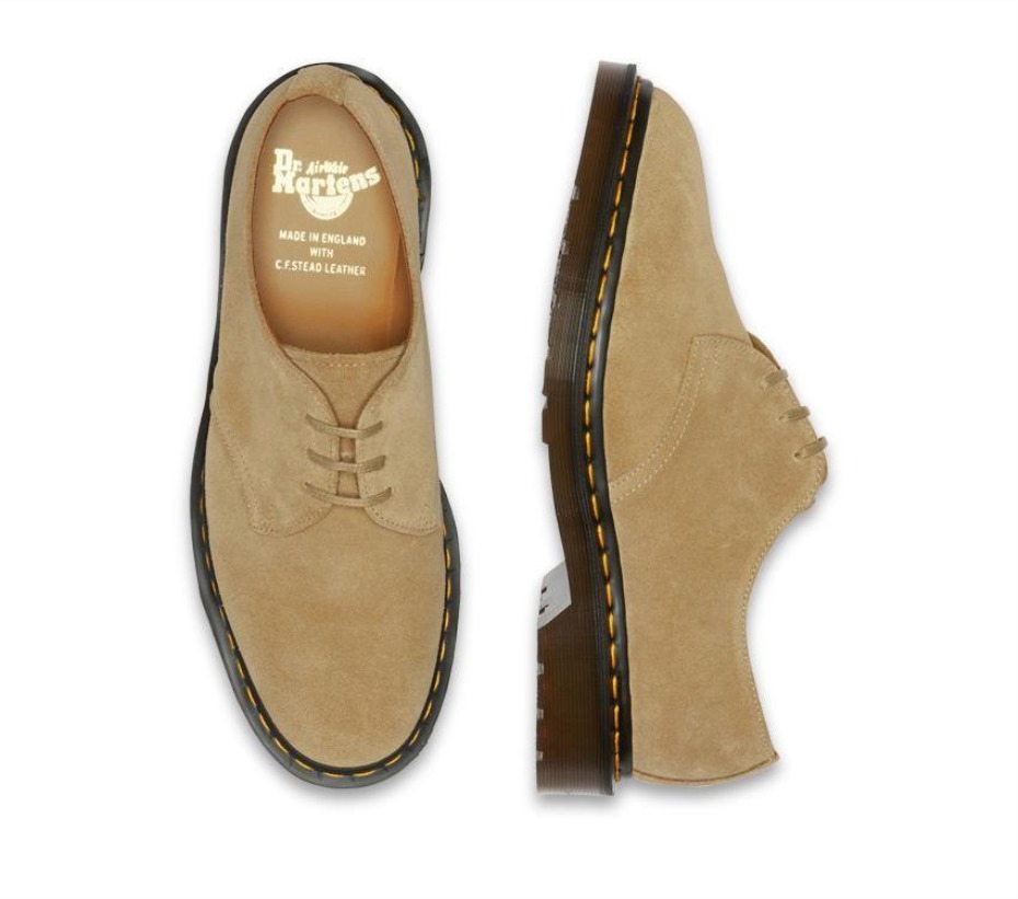 Made In England 1461 Nubuck Dr Martens Greece Ammond Beige